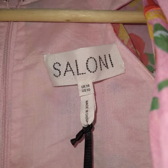 NWT SALONI Cece Paradise Papercut Dress - Picture 8 of 9